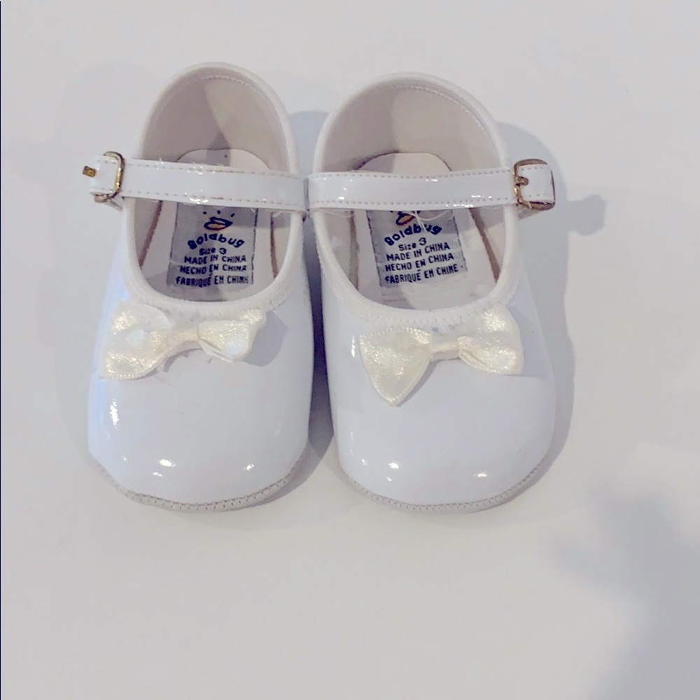 NWT Goldbug Infant size 3 white dress shoes